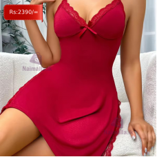 Romantic Sides Split Nightdress