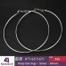 Hoop Earrings Simple Party Round Loop Earrings (80 mm)