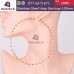 Gold Stainless Steel Large Hoop Earrings - 100mm