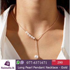 Long Pearl Pendant Necklaces